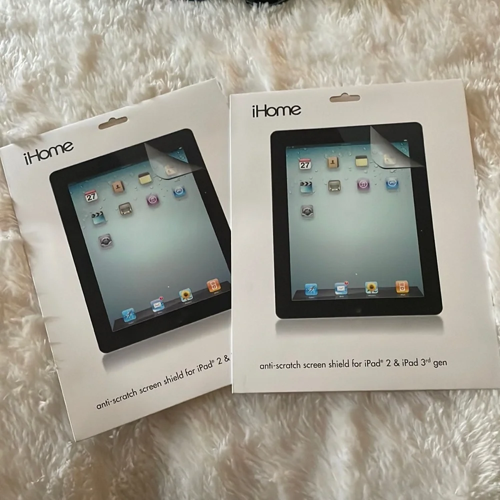 Two Anti-Scratch Screen Protectors for iPad